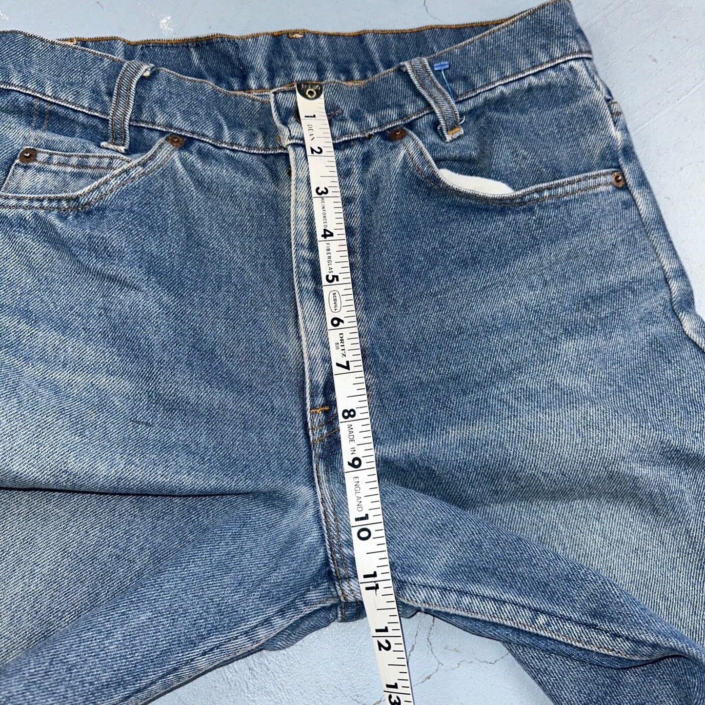 Levis 716 Vintage 80s USA Orange Tab Bootcut Flare Blue Bell Bottom Jeans 29x27