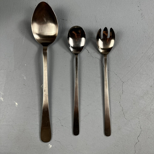 Towle Lauffer  MAGNUM  JAPAN 18/8 Satin Stainless Flatware Lot of 3