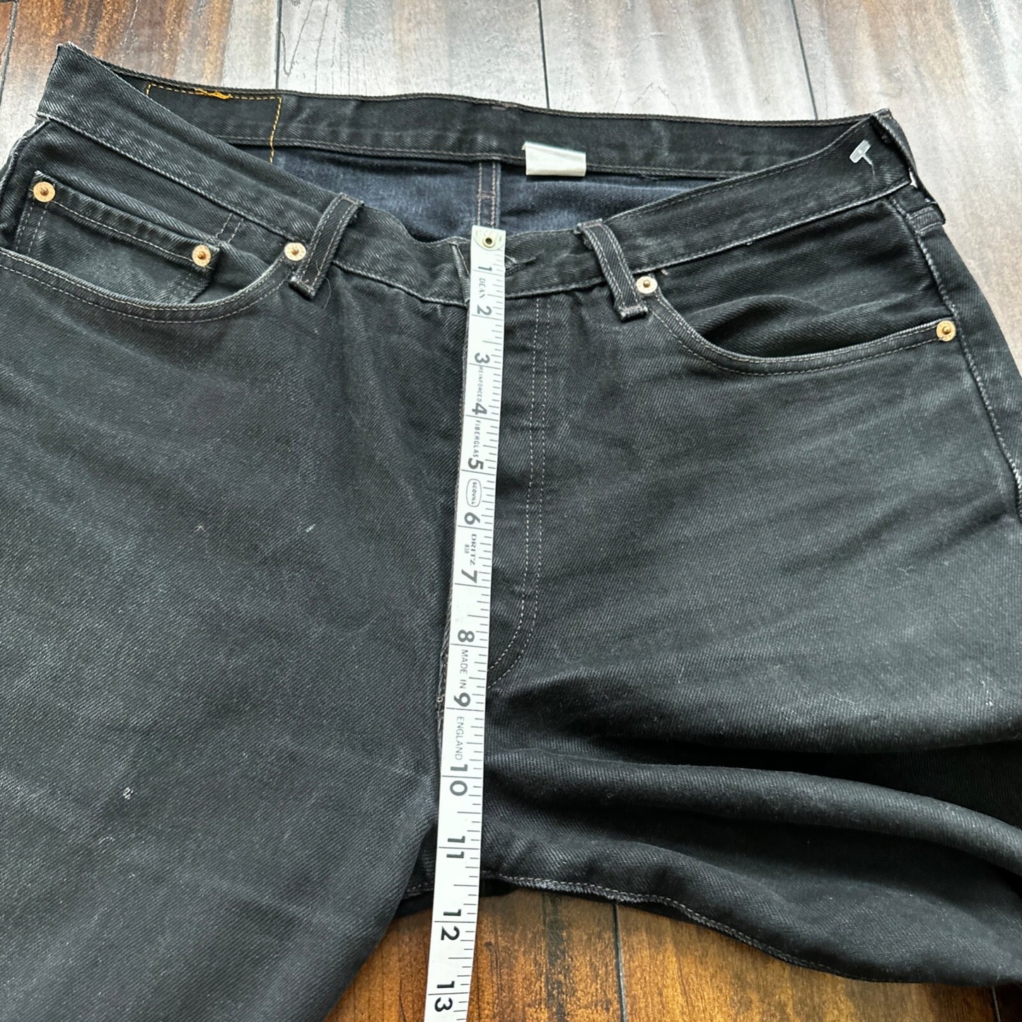 Vintage 90s Mexico Levis 501 XX 34x36 USA Tag Jeans Y2K Black Act 33x36