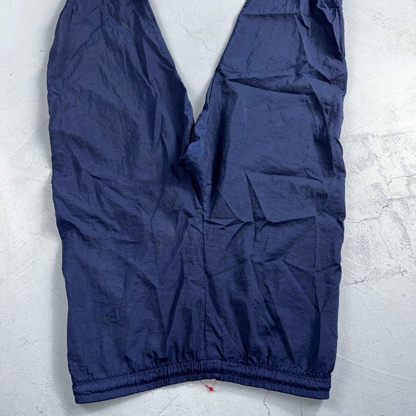 Nike VTG 90s Windbreaker Track Pants Ankle Zip Unlined Navy 1990s Essential