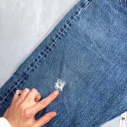 Levis 501 Vintage 90s USA XX Straight Leg Jeans Blue Med Wash 40x31 Act 36x27