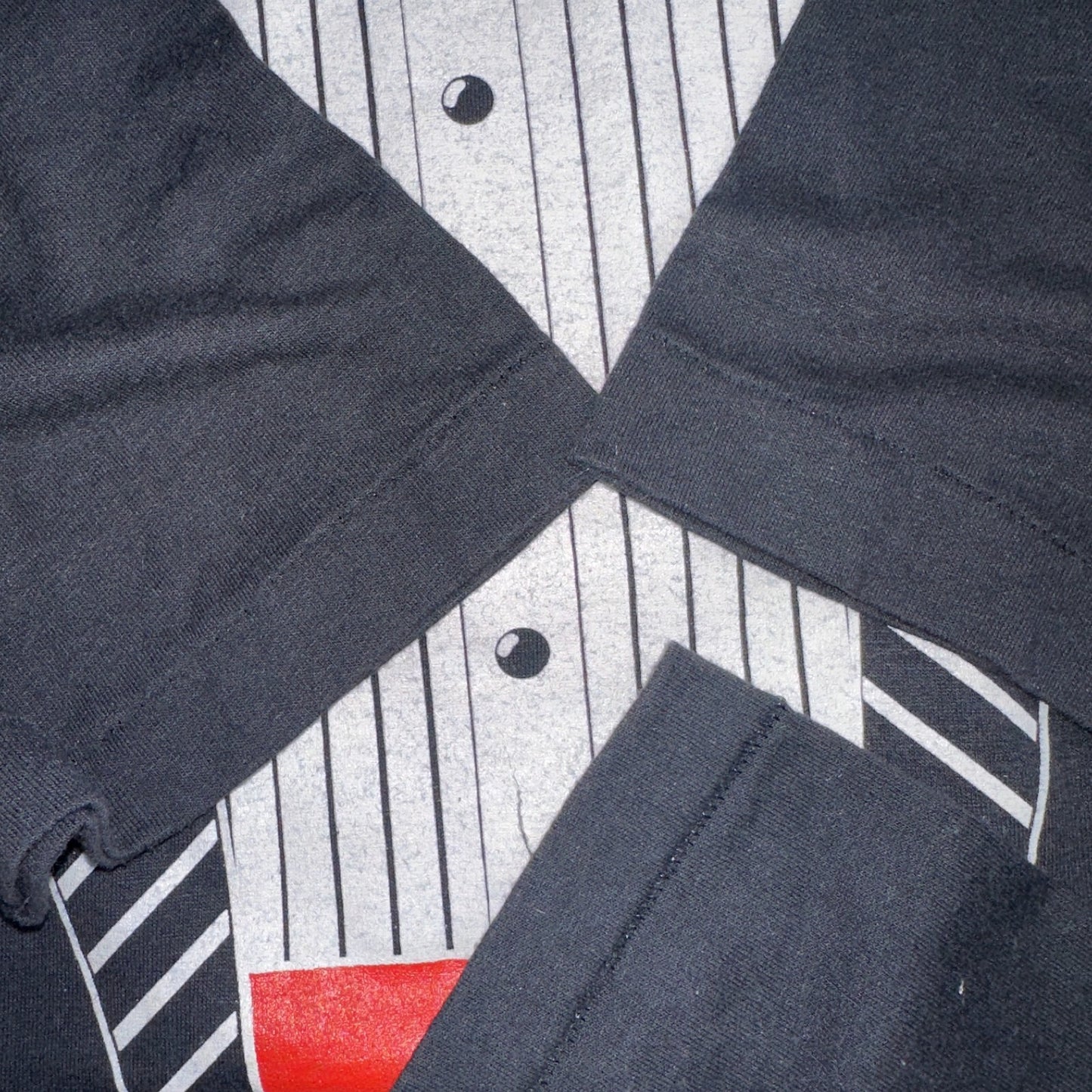 Tuxedo Black Hanes 80s VTG T Shirt 1980s Funny Joke Graphic Suit Tie Dressy