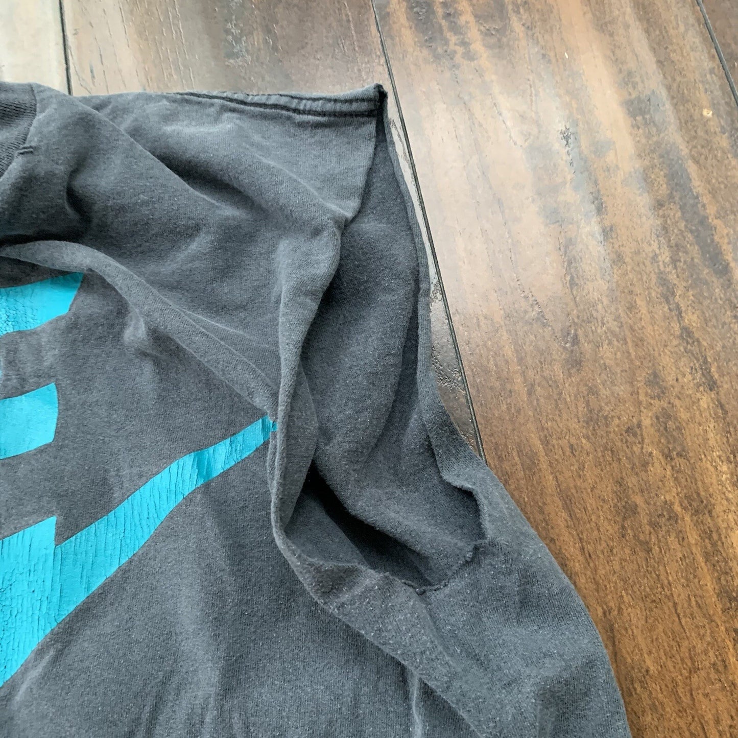 Nike Air Vintage T Shirt 90s Gray Tag Chop Gym Summer Tank Faded Black Thrashed