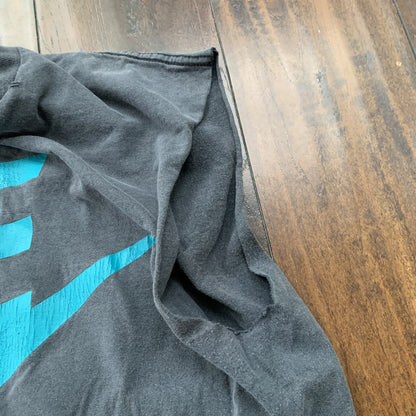 Nike Air Vintage T Shirt 90s Gray Tag Chop Gym Summer Tank Faded Black Thrashed