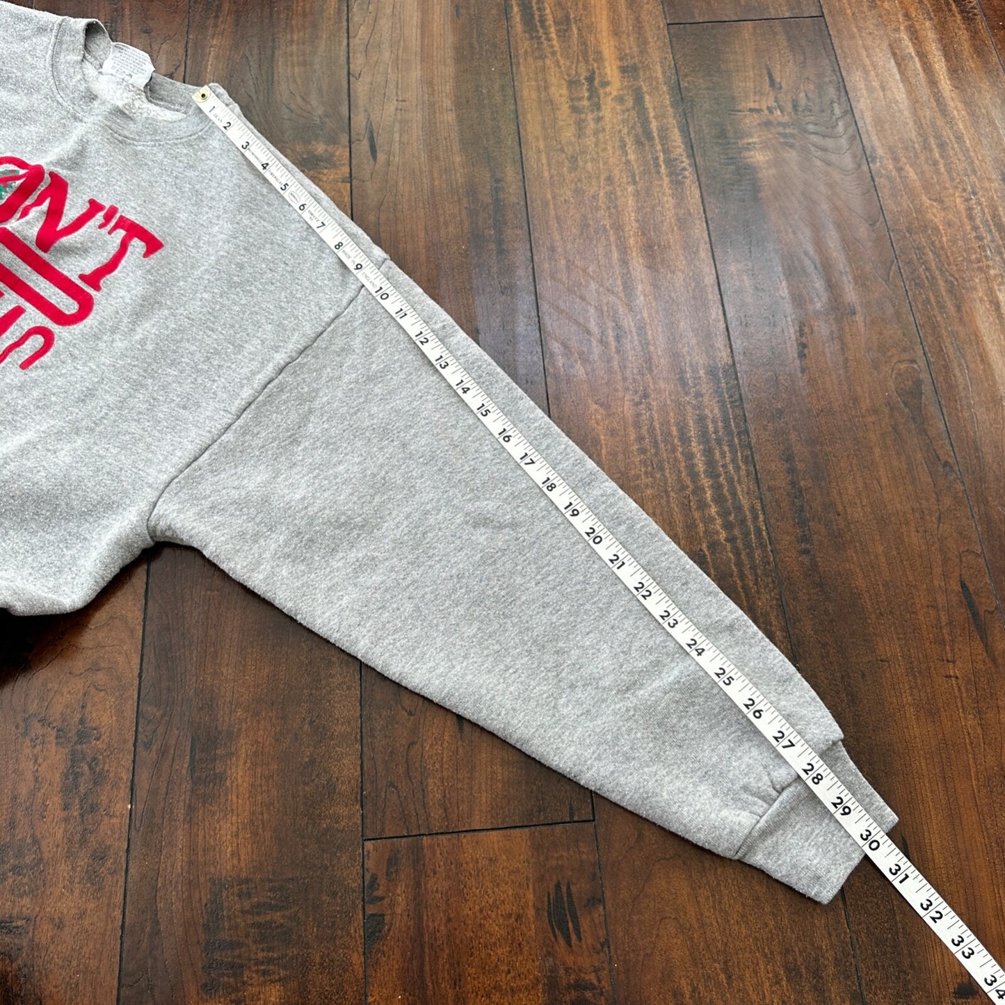 Don't do Christmas Funny Sad Jolly Santa VTG Sweatshirt Jumper Crewneck Y2K