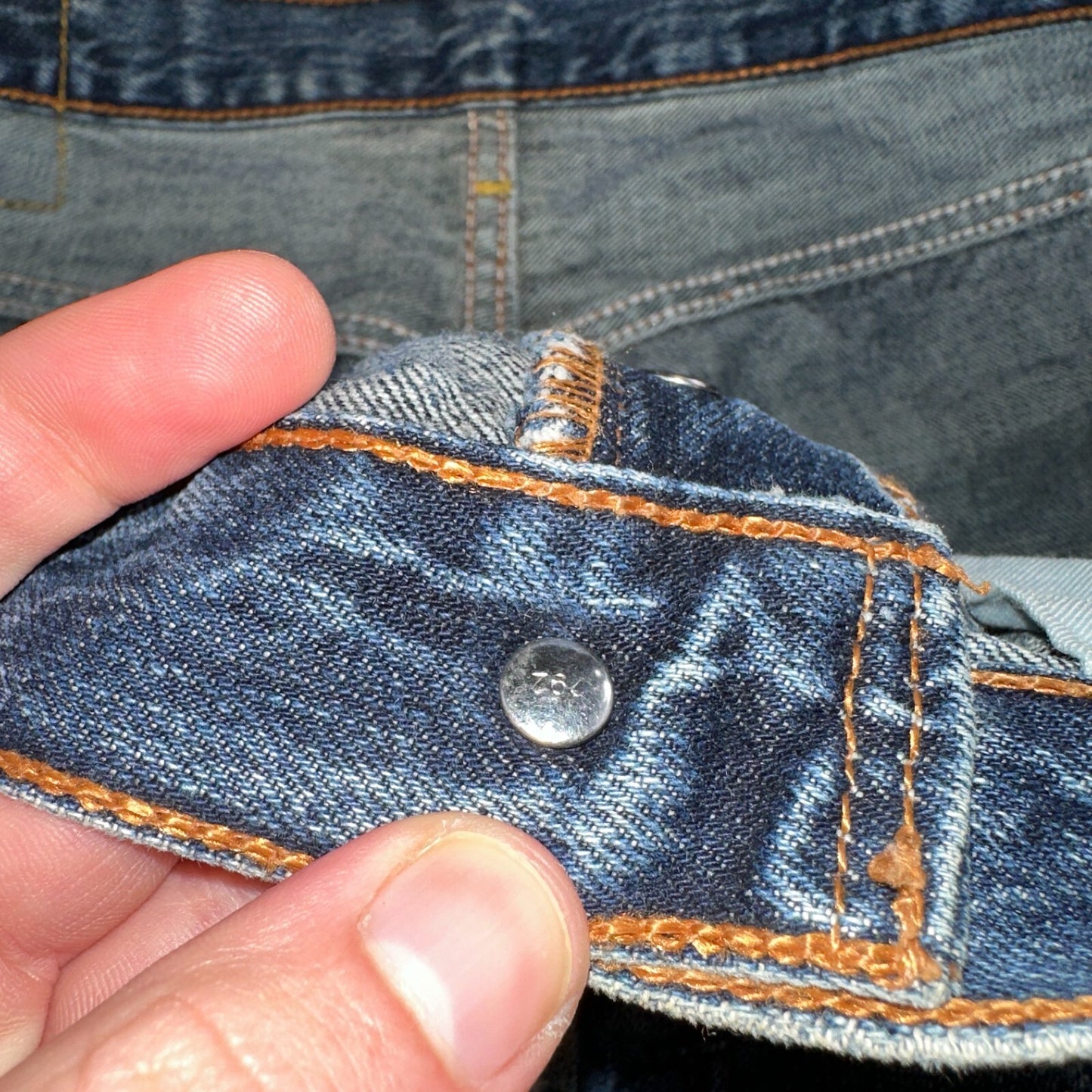 Levis 501 Vintage Y2K XX Straight Leg Jeans Blue Med Wash 33x32 Act 32x31