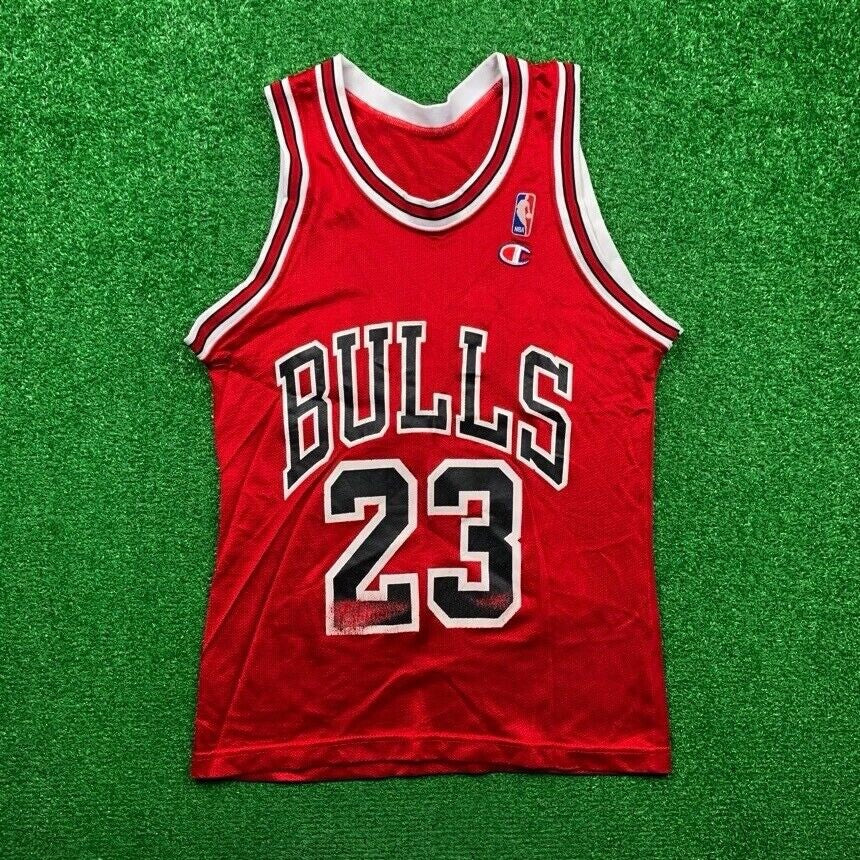 Vintage Champion Chicago Bulls Michael Jordan Jersey NBA Basketball 90s 23 Nike