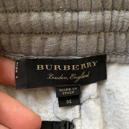 Burberry Rainbow Embroidered Logo Cotton Sweatpants Gray Medium 100% Authentic