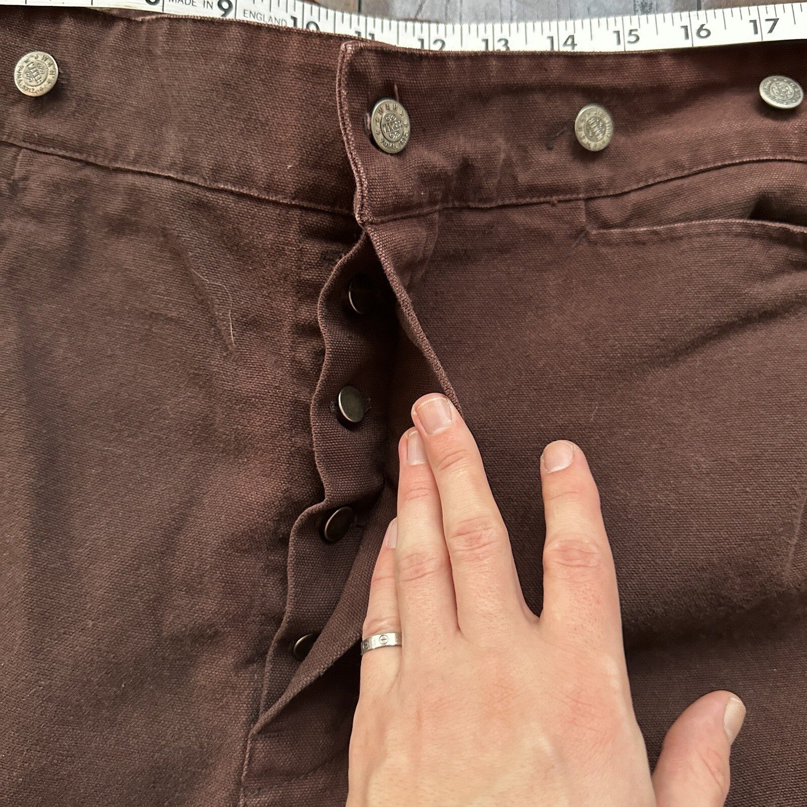 VTG Mens Frontier Maker USA Outdoor Pants Buckleback Cowboy 42 Brown Western