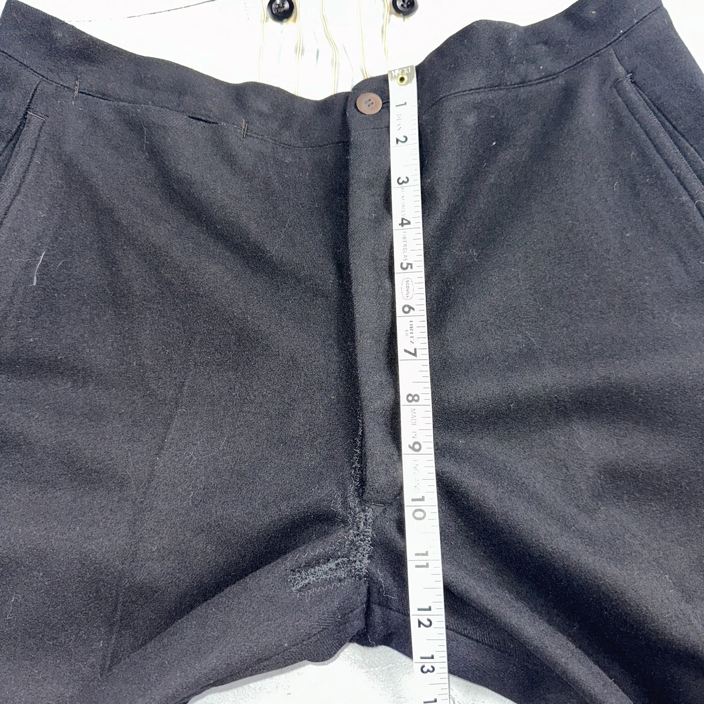 Antique 3 Pc Edwardian Morning Suit Black Wool Frock Coat Vest Pants 1890s 1900s