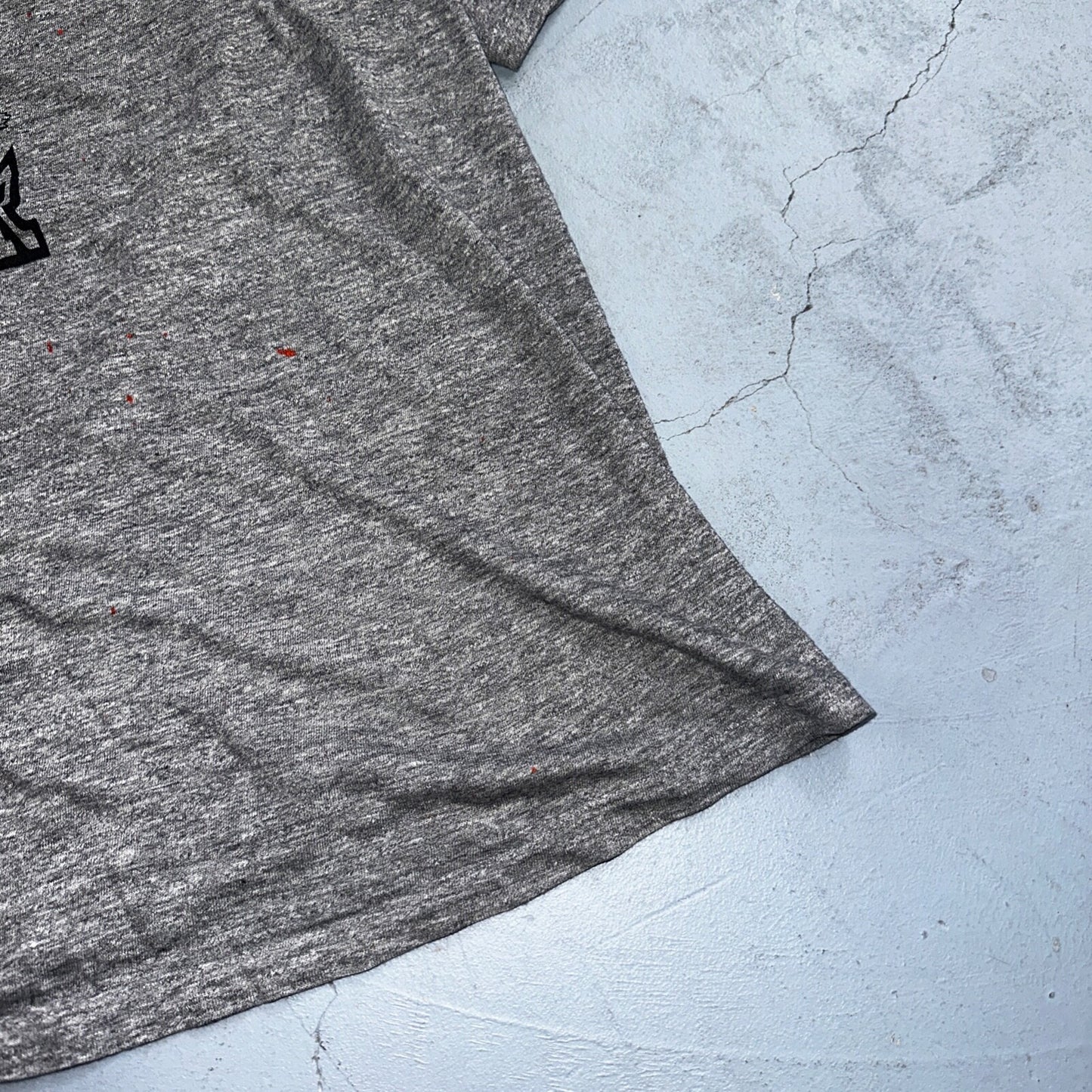 Rouge River Run V Neck Gray VTG T Shirt 80s Single Stitch Cars Graphic Rare Cool