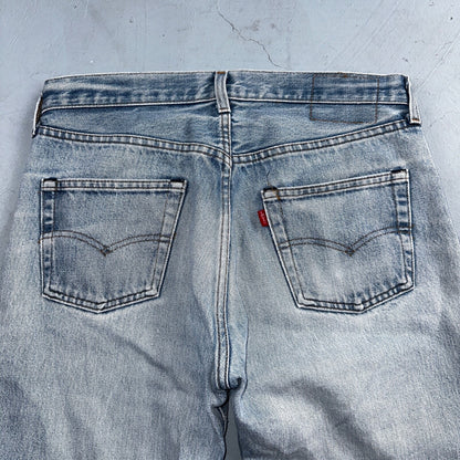 Levis 501 Vintage 80s Redline Selvedge USA XX Jeans Light Wash 524 Act 32x27