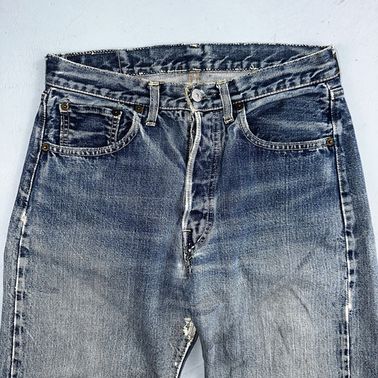 Levis 501 Big E Vintage 60s Redline Selvedge USA XX 1960s Jeans 30x32 Ac 28x28
