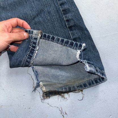 Ariat Jeans Mens 30 X 34 Blue Denim Rebar M4 Relaxed Boot Cut Workwear Country