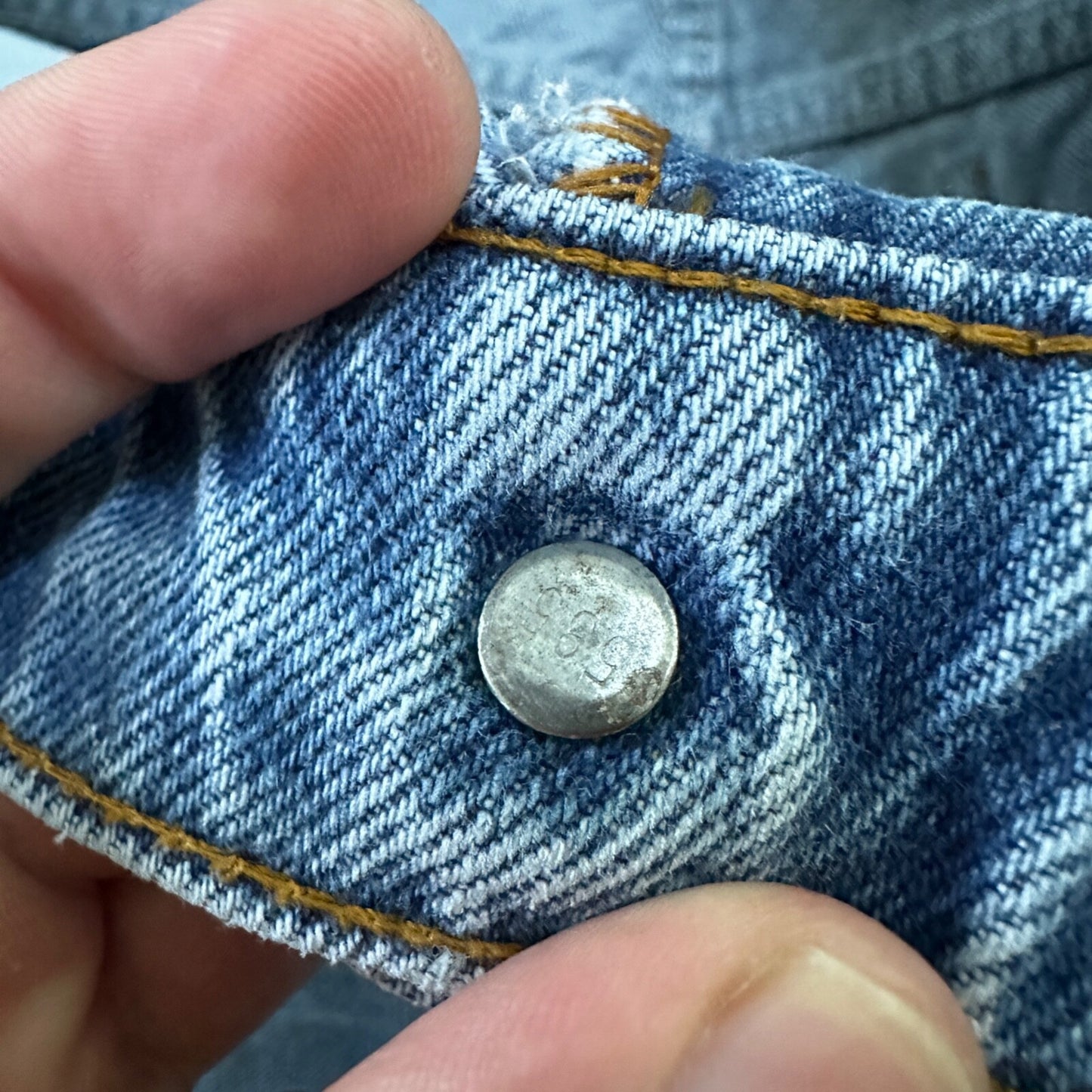 Levis 517 Vintage 80s USA Orange Tab Bootcut Flare Blue Jeans 34x31 Act 32x29