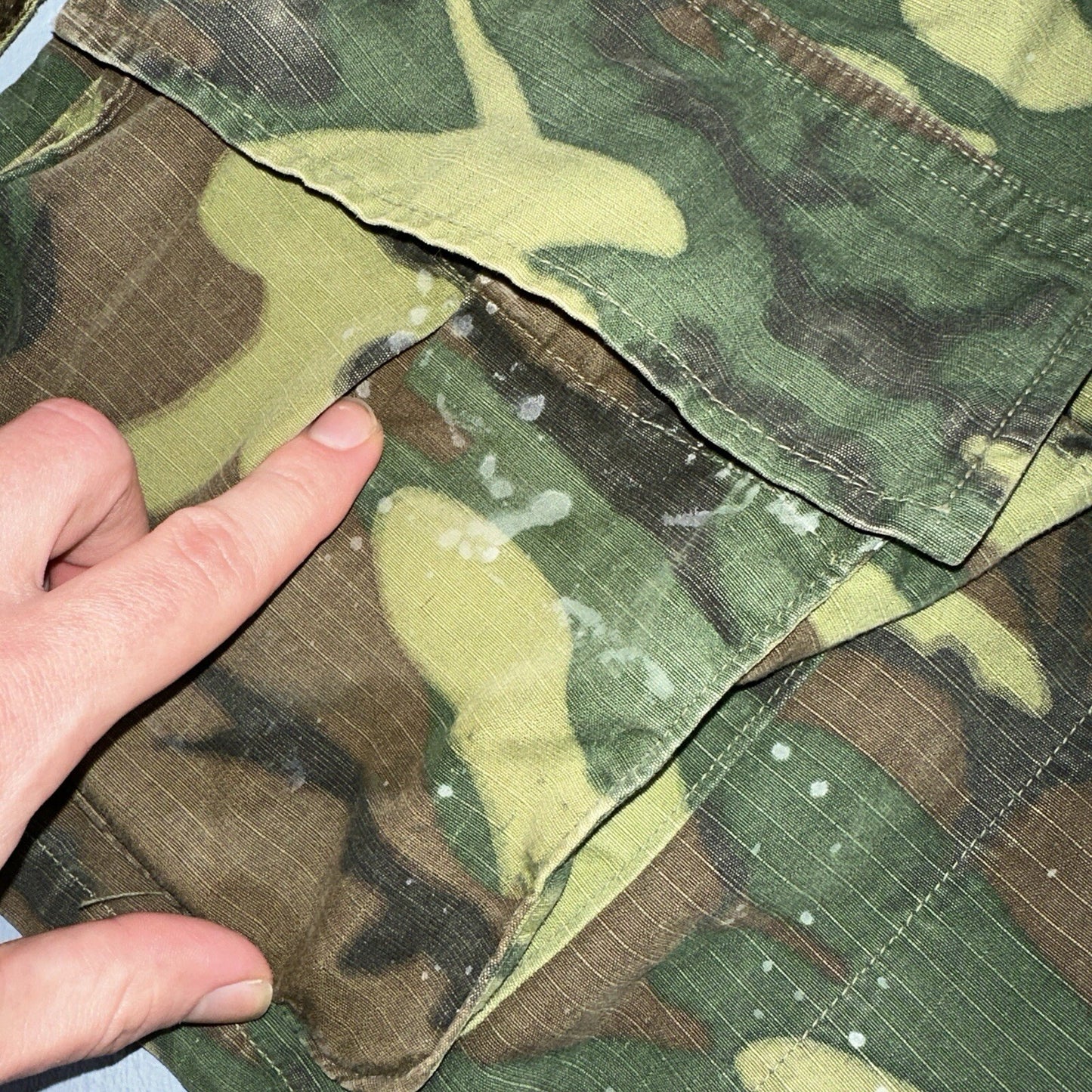 USMC 1968 Military Camouflage Wind Resistant Poplin Coat Camo Jacket Alpha 60s