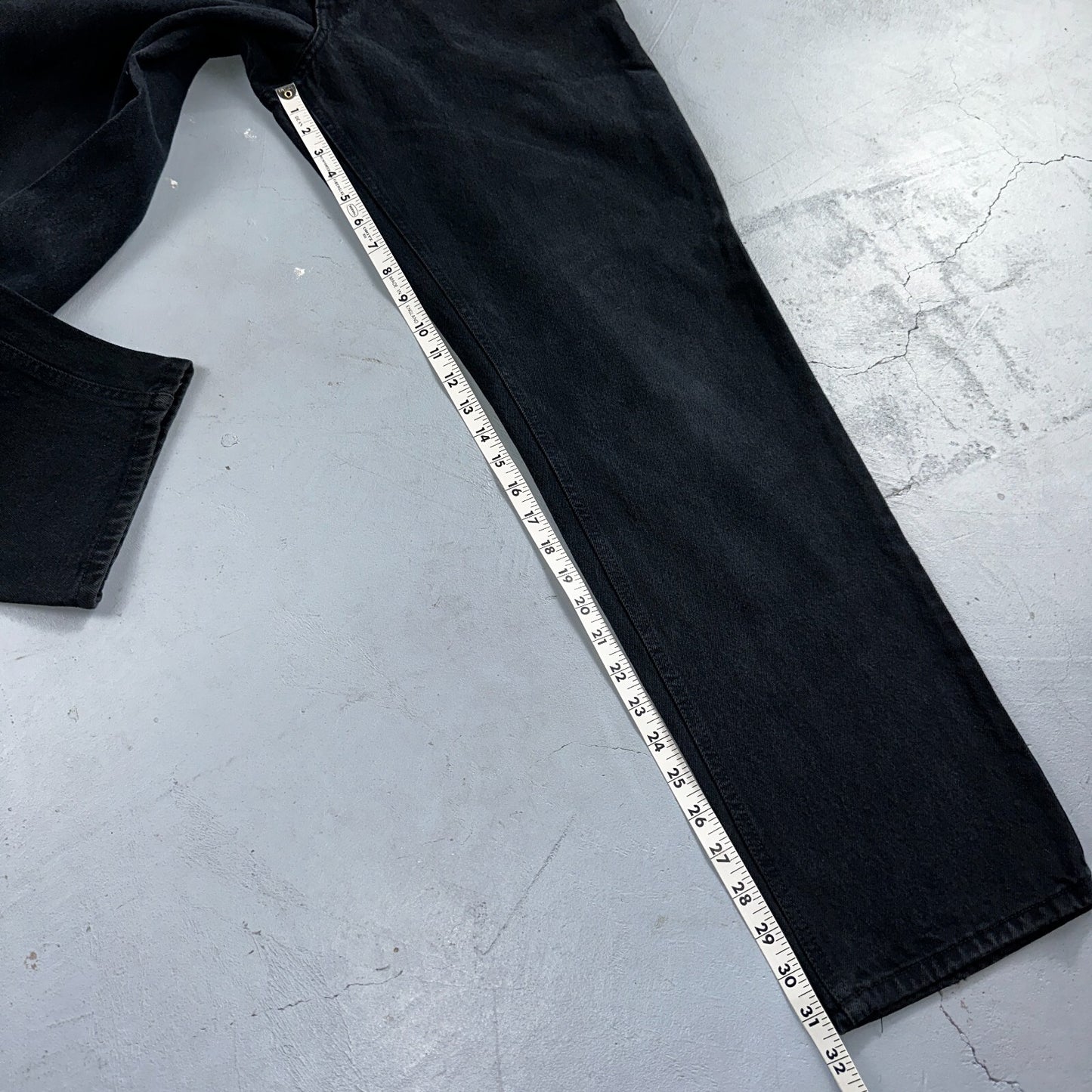 Anchor Blue Jeans Men’s 33x32 Black Original Relaxed Straight Leg Vintage Y2K