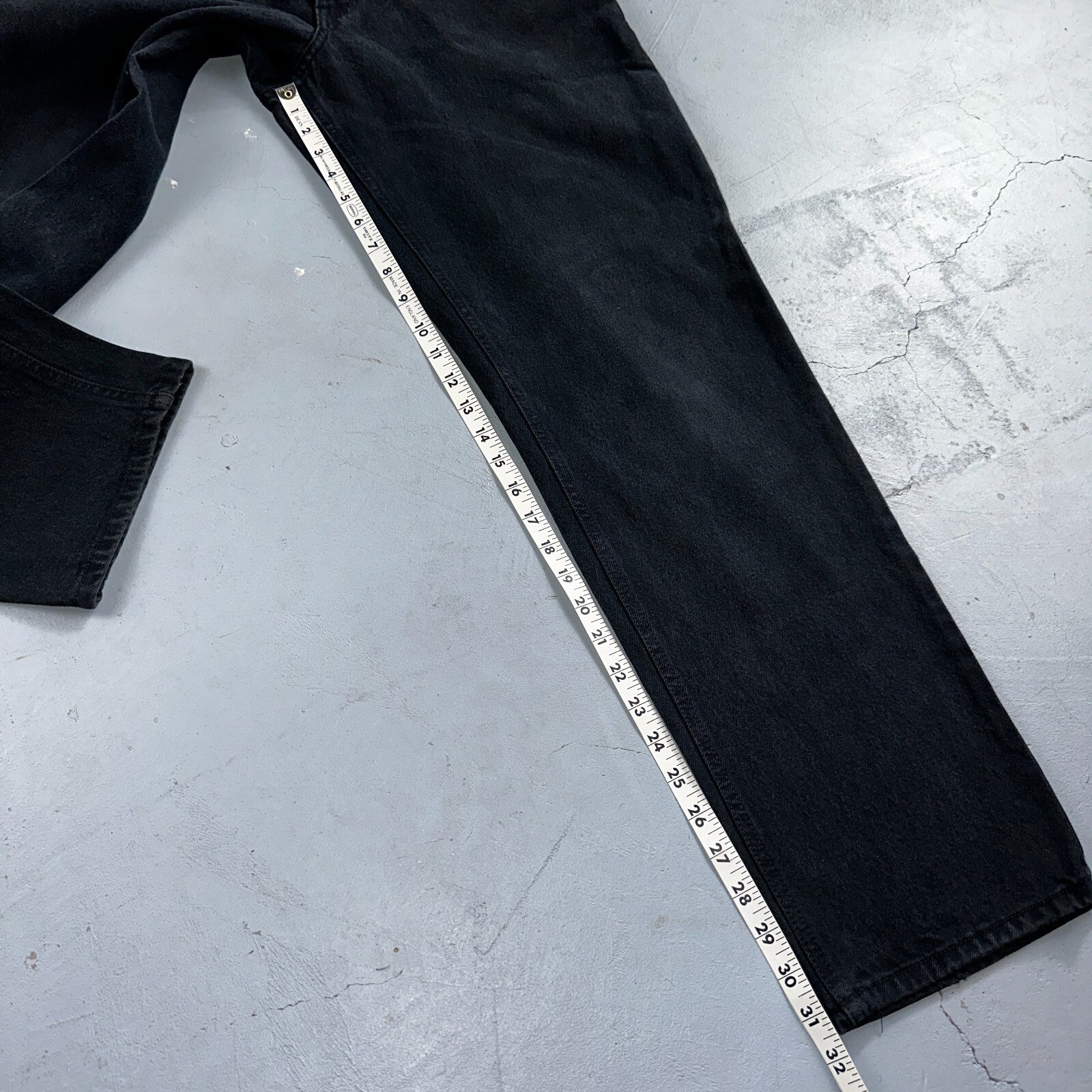 Anchor Blue Jeans Men’s 33x32 Black Original Relaxed Straight Leg Vintage Y2K