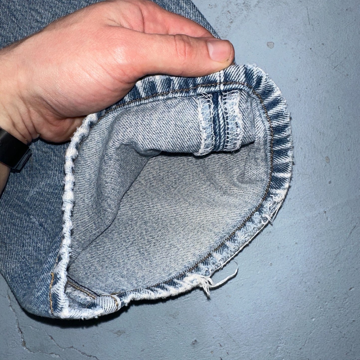 Levis 501 Vintage Y2K XX Straight Leg Jeans 90s Blue Light Wash 38x30 Act 35x26