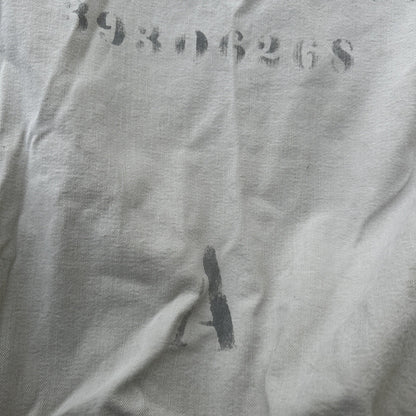 VTG WWII Canvas Garment Laundry Bag Rare Military Denim 1940s 40s 50s Stencil