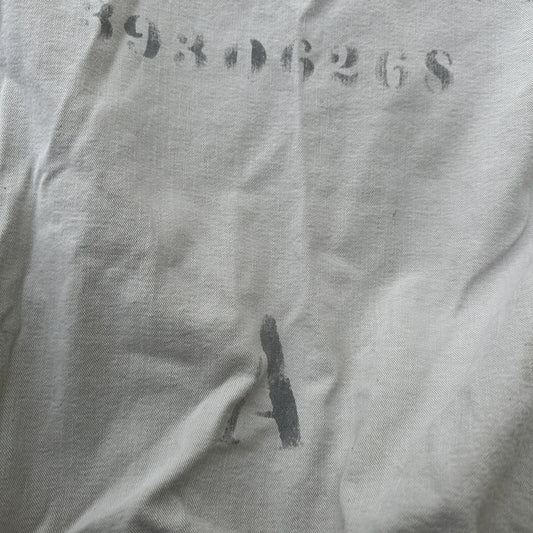 VTG WWII Canvas Garment Laundry Bag Rare Military Denim 1940s 40s 50s Stencil