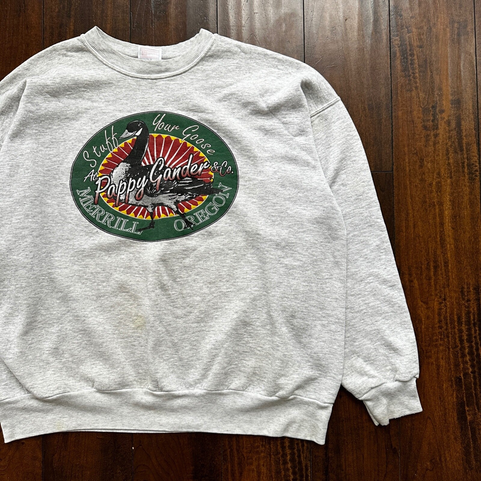 Vintage 90s Stuff Goose Animals Hunting XL Pullover Sweatshirt Crewneck Oregon