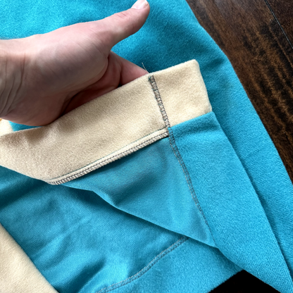 Vintage Blue 1980s Robe USA Small One Size Unisex 80s 70s Cool Basic Pajama