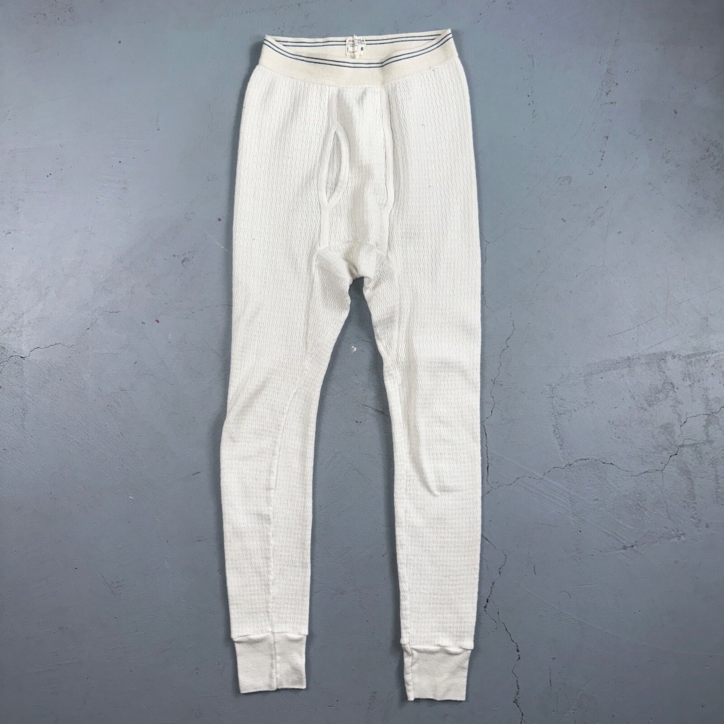 VTG J. C. Penny Cotton Poly Pants Thermal Underwear S 1960s 70s Rockabilly