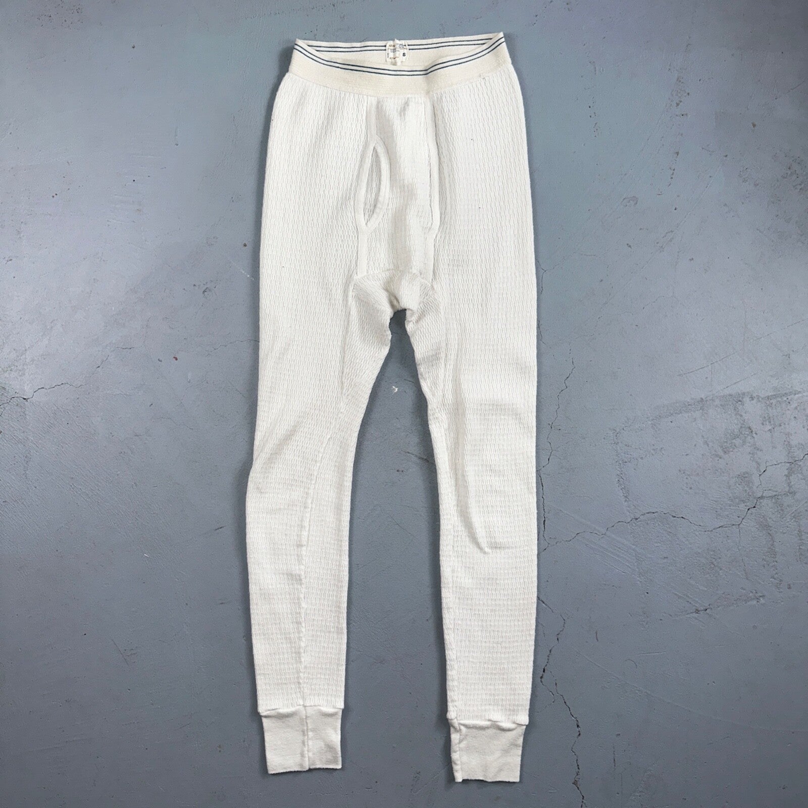 VTG J. C. Penny Cotton Poly Pants Thermal Underwear S 1960s 70s Rockabilly