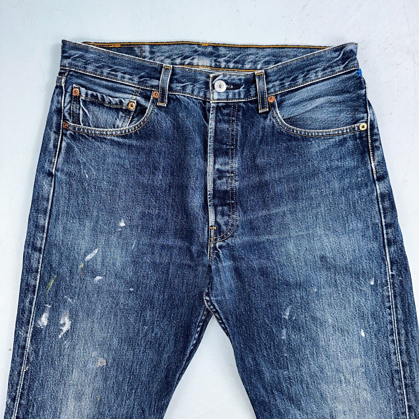 Levis 501 Vintage 90s XX Straight Leg Jeans Y2K Med Wash 33x36 Act 32x34