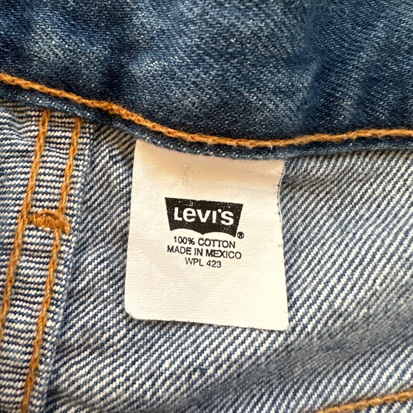 VTG Levis 501 XX Button Fly 90s Y2K Jeans Denim Straight Capri 35x30 Act 32x25