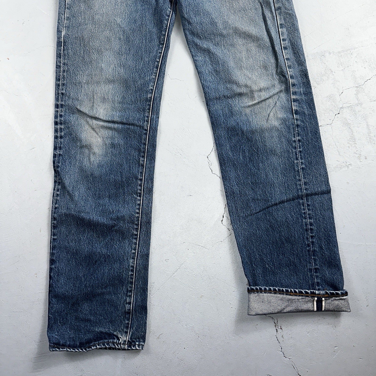 Levis 501 Vintage 80s Redline Selvedge USA XX Jeans Med Wash 35x38 Act 32x33