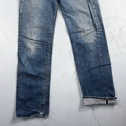Levis 501 Vintage 80s Redline Selvedge USA XX Jeans Med Wash 35x38 Act 32x33