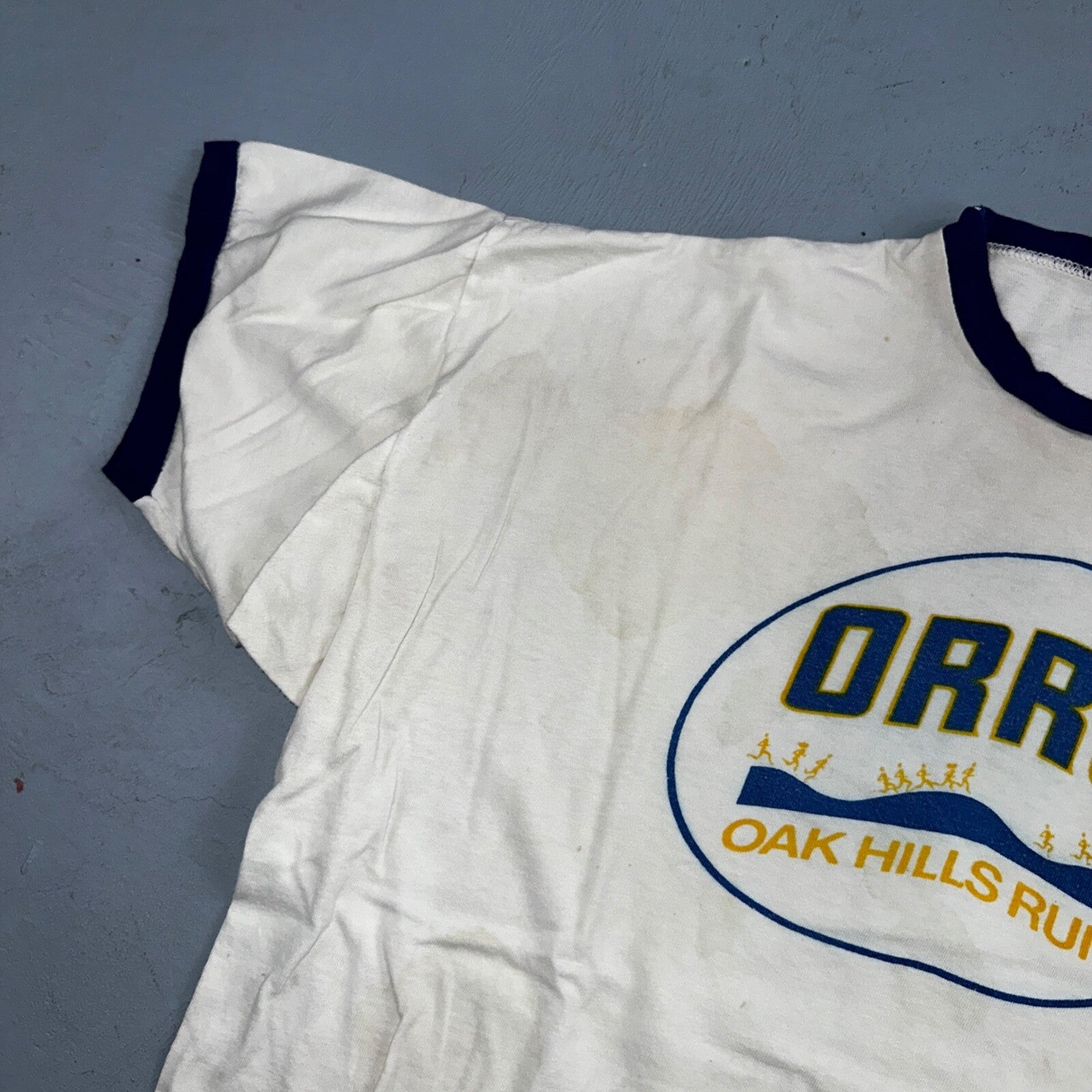 Oregon Champion 80s Ringer ORRC Run VTG T Shirt 1980s Sun Fun Graphic XL Cool
