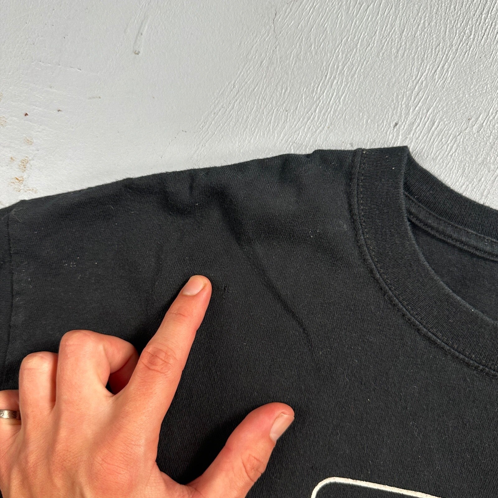 Warning Choking Punk VTG T Shirt Funny Pervert Joke Inappropriate Oral Gross