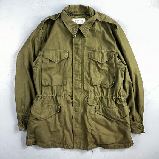 Vintage US Army Military OG 107 M-1951 Field Coat Jacket Mens Size M M65 1957