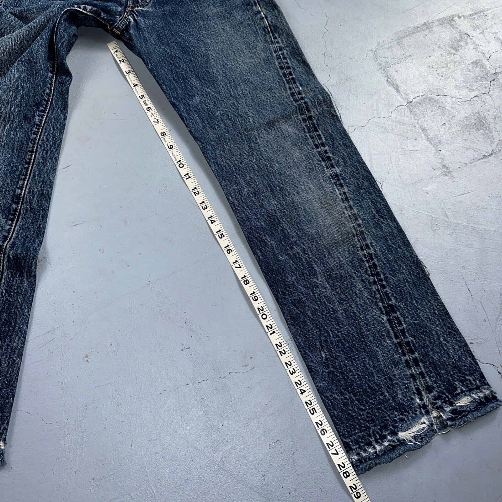 Levis 501 Big E Vintage 60s Redline Selvedge USA XX 1960s Jeans 28x32 Act 26x28