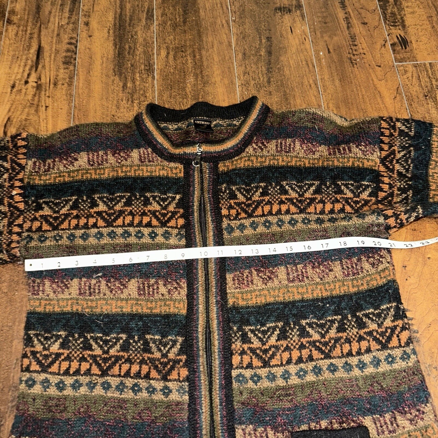 Icelandic style Alpaca wool sweater Vintage 80s 90s Artexo Pattern Crazy Cool