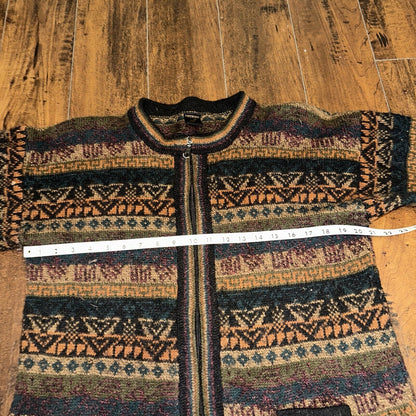 Icelandic style Alpaca wool sweater Vintage 80s 90s Artexo Pattern Crazy Cool