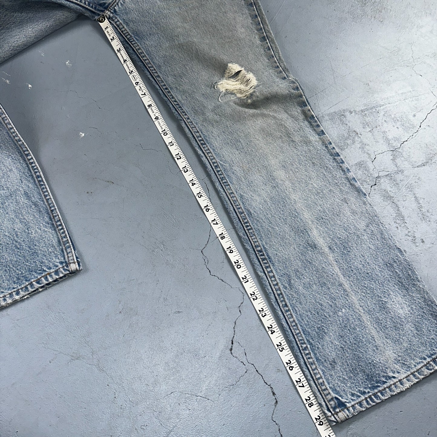 Levis 517 Vintage 80s USA Orange Tab Bootcut Flare Blue Worn Jeans Act 32x29