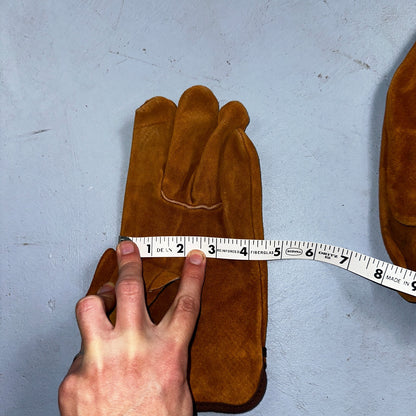 Vtg Wells Lamont Cowhide Genuine Suede Leather Gloves Size Medium USA