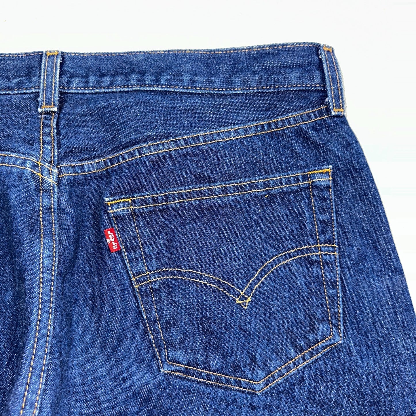 Levis 501 Vintage Y2K 90s XX Straight Leg Jeans Blue Dark Wash 35x30 Act 33x26