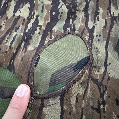 VTG 90s Cabela's Realtree Camo Fleece Pants Cargo Pocket 35x28 Made in the USA