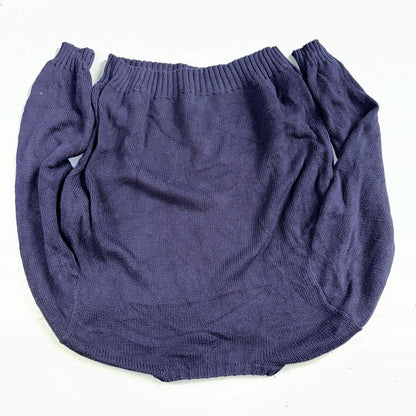 Polo Ralph Lauren Knit Crew Neck Sweater Blue Long Sleeve VTG 90s Cotton Size L
