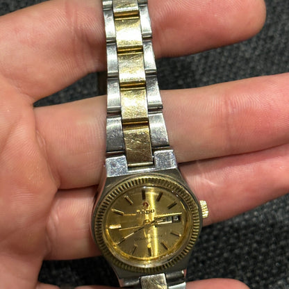 RARE RADO GOLDEN CITY Swiss Automatic Womens Watch c.1970s VTG Gold