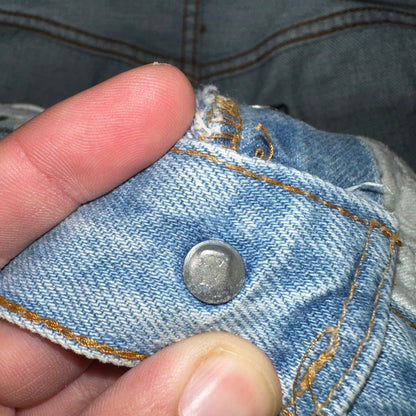 Levis 501 Vintage 80s Redline Selvedge USA XX Jeans Light Wash 29x30 Act 27x27