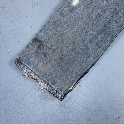 Levis 501 Vintage Y2K Europe Straight Leg Jeans 27x32 90s Light Wash Act 24x30