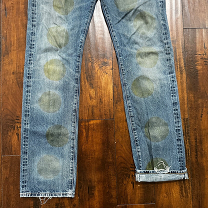 Levis LVC Big E VTG 90s Redline Selvedge Denim 505 Jeans USA Thrashed 36x34 501