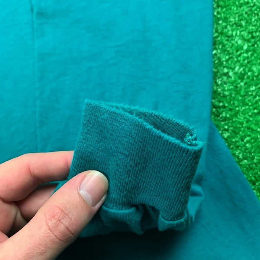 Vintage Nike T Shirt USA Rare Single Stitch Blank Green 90s Essential Basic Lot