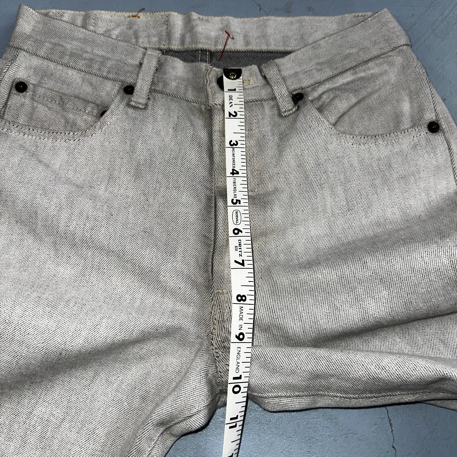 Levis 501 Vintage 80s USA XX Straight Leg Jeans Gray Light Wash 28x32 Act 27x31